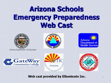 Arizona Schools Emergency Preparedness Web Cast