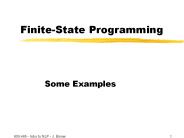 Finite-State Programming
