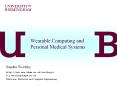 Wearable Computing and Personal Medical Systems PowerPoint PPT Presentation