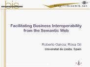 Facilitating Business Interoperability from the Semantic Web