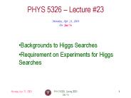 PHYS 5326, Spring 2003