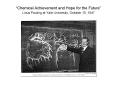 Chemical Achievement and Hope for the Future Linus Pauling at Yale University, October 15, 1947 PowerPoint PPT Presentation
