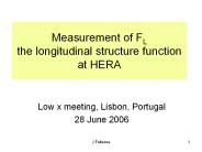 Measurement of FL the longitudinal structure function at HERA
