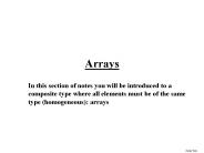 Arrays
