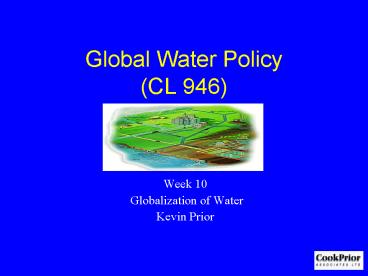 Global Water Policy CL 946