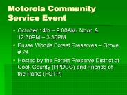 Motorola Community Service Event