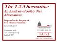 The 1-2-3 Scenarios: PowerPoint PPT Presentation