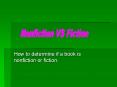 How to determine if a book is nonfiction or fiction' PowerPoint PPT Presentation
