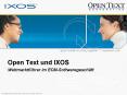 Open Text und IXOS PowerPoint PPT Presentation