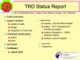 TRD Status Report PowerPoint PPT Presentation