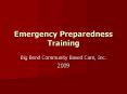 Emergency Preparedness Training PowerPoint PPT Presentation