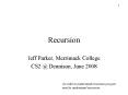 Recursion PowerPoint PPT Presentation