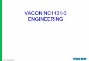 VACON NC1131-3 ENGINEERING