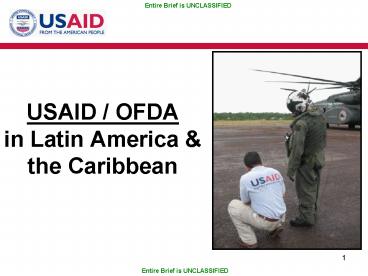 USAID OFDA in Latin America