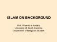 ISLAM ON BACKGROUND PowerPoint PPT Presentation
