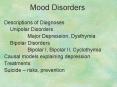 Mood Disorders PowerPoint PPT Presentation