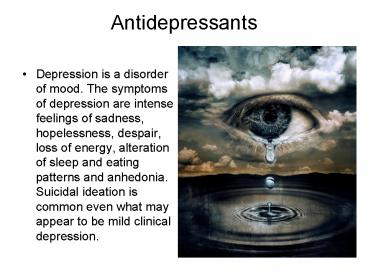 Antidepressants