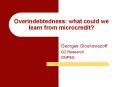 Overindebtedness: what could we learn from microcredit? PowerPoint PPT Presentation