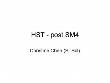 HST post SM4