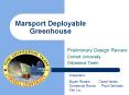 Marsport Deployable Greenhouse PowerPoint PPT Presentation