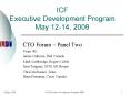 ICF Executive Development Program May 1214, 2009 PowerPoint PPT Presentation