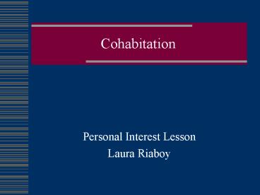 Cohabitation
