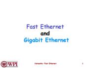 Fast Ethernet and Gigabit Ethernet