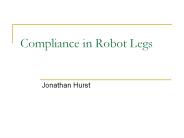 Compliance in Robot Legs