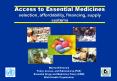 Access to Essential Medicines PowerPoint PPT Presentation