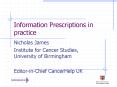 Information Prescriptions in practice PowerPoint PPT Presentation