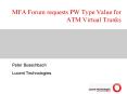 MFA Forum requests PW Type Value for ATM Virtual Trunks PowerPoint PPT Presentation
