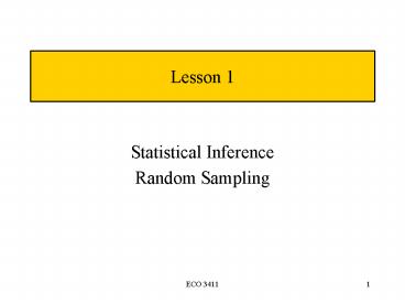 Statistical Inference