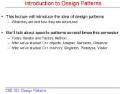 Introduction to Design Patterns