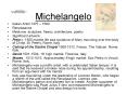 Michelangelo PowerPoint PPT Presentation