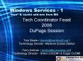 Windows Services 1 free PowerPoint PPT Presentation
