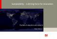 Sustainability - A driving force for Innovation PowerPoint PPT Presentation