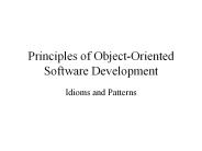 Principles of Object-Oriented Software Development
