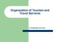 Organization of Tourism and Travel Services PowerPoint PPT Presentation