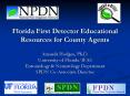 Florida First Detector Educational Resources for County Agents PowerPoint PPT Presentation