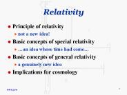Relativity