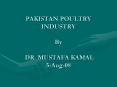 PAKISTAN POULTRY INDUSTRY By DR' MUSTAFA KAMAL 5Aug08 PowerPoint PPT Presentation