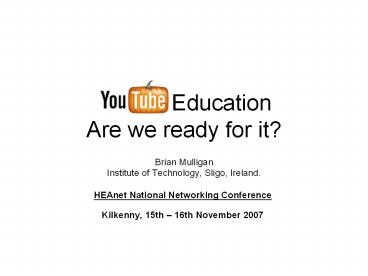 Education Are we ready for it?