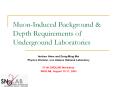 Muon-Induced Background PowerPoint PPT Presentation