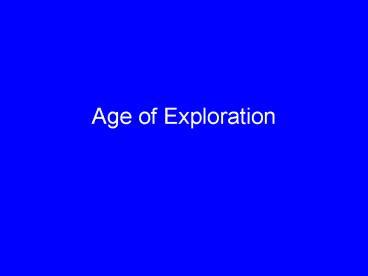 Age of Exploration