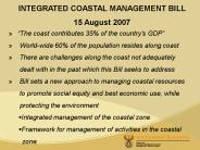 INTEGRATED COASTAL MANAGEMENT BILL