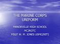 THE MARINE CORPS UNIFORM PowerPoint PPT Presentation