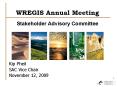 WREGIS Annual Meeting Stakeholder Advisory Committee PowerPoint PPT Presentation