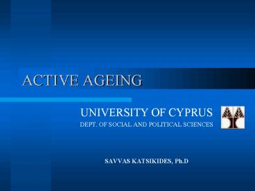 ACTIVE AGEING