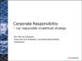 Corporate Responsibility our responsible investment strategy PowerPoint PPT Presentation