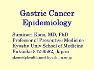 Gastric Cancer Epidemiology